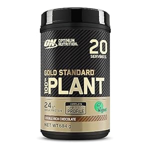Optimum Nutrition Gold Standard 100% Plant Based Protein Powder for Men and Women, Vegan Protein Shake Powder, Post Workout or anytime throughout the day, Chocolate Flavour, 20 Servings, 684g