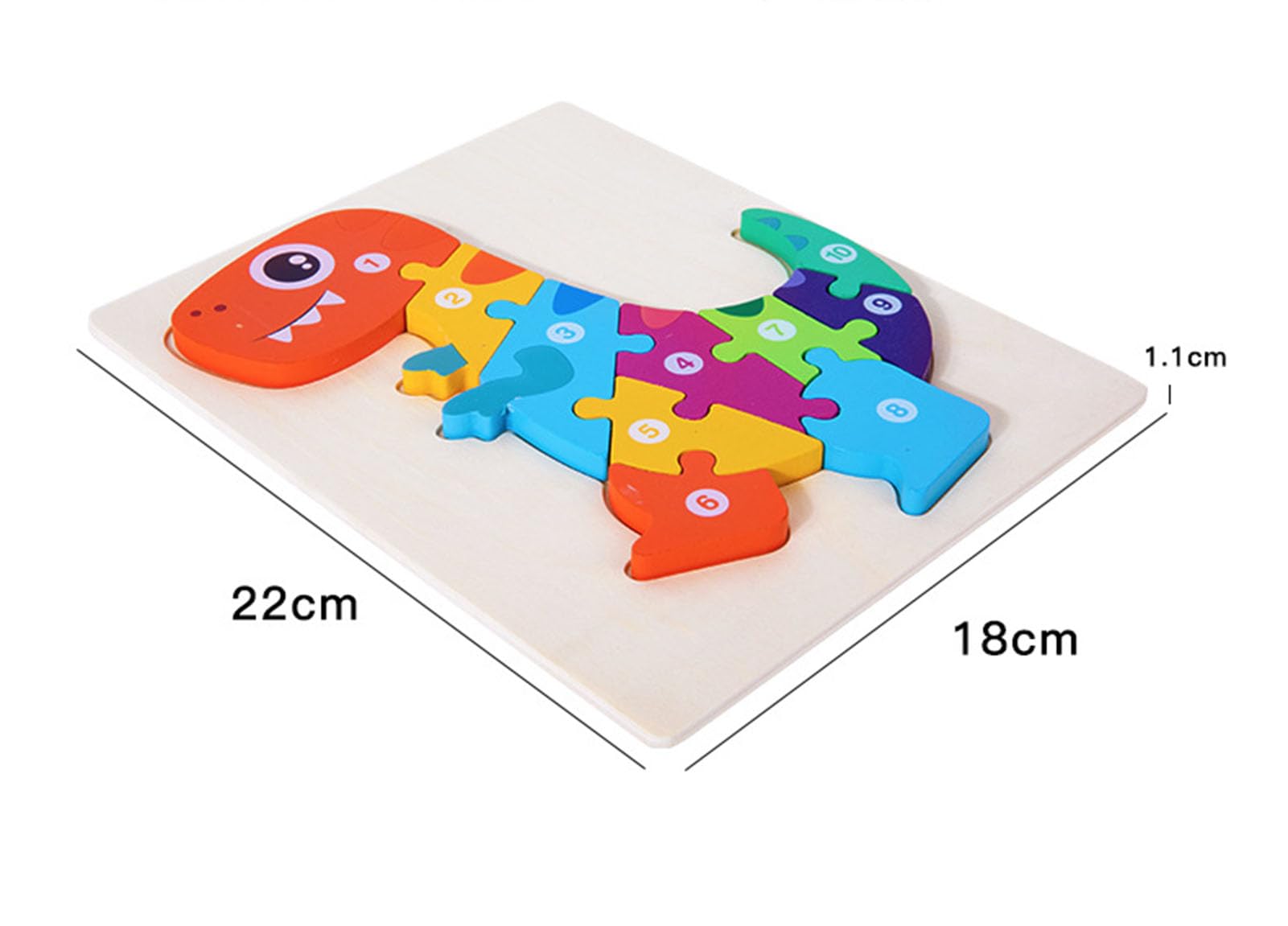 Holzpuzzle Für Kleinkinder 3D, Lernspielzeug Für Frühe Bildung | Holz-Zahlenpuzzle, Montessori-Zahlenspielzeug, Formzuordnungsspiel