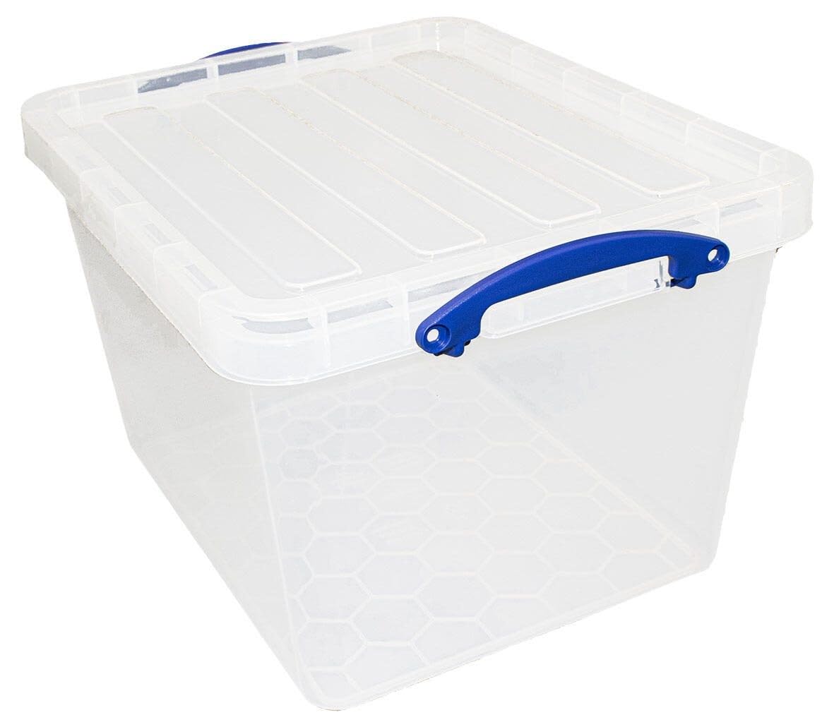 Really Useful Aufbewahrungsbox aus Kunststoff, 40 Liter, transparent, 3 Stück