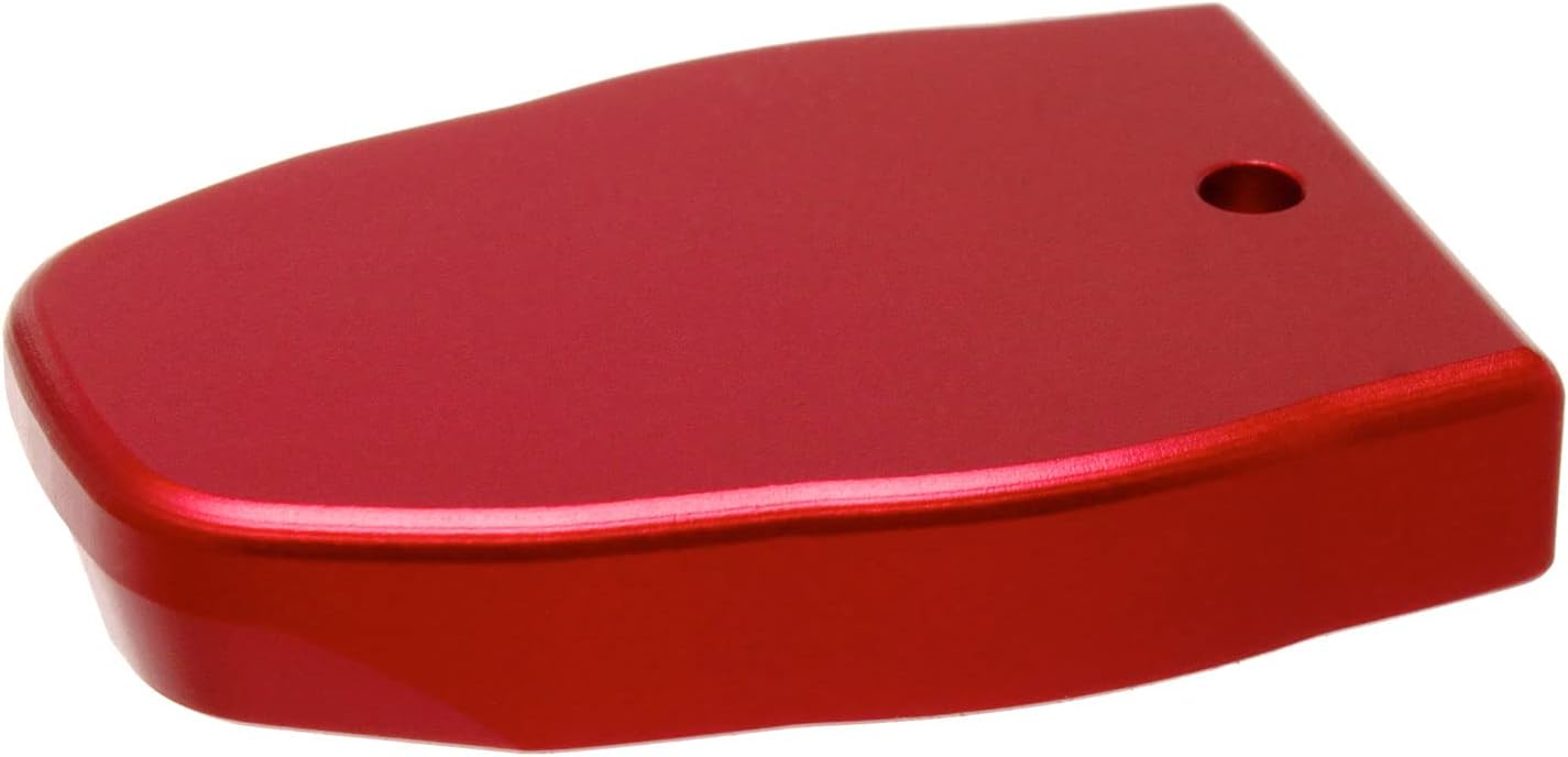 NDZ Performance Magazine Base Plate for Smith & Wesson SD40 VE .40 S&W Laser Engraved Anodized Aluminum in Red - Choose Design