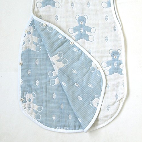 フィセル10mois（ディモワ）『おくるみスリーパーふくふくガーゼ（6重ガーゼ）』