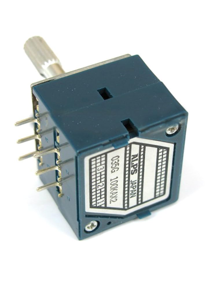Potentiometer 100K Log ALPS Audio Amp Volume Control Pot Stereo W Loudness