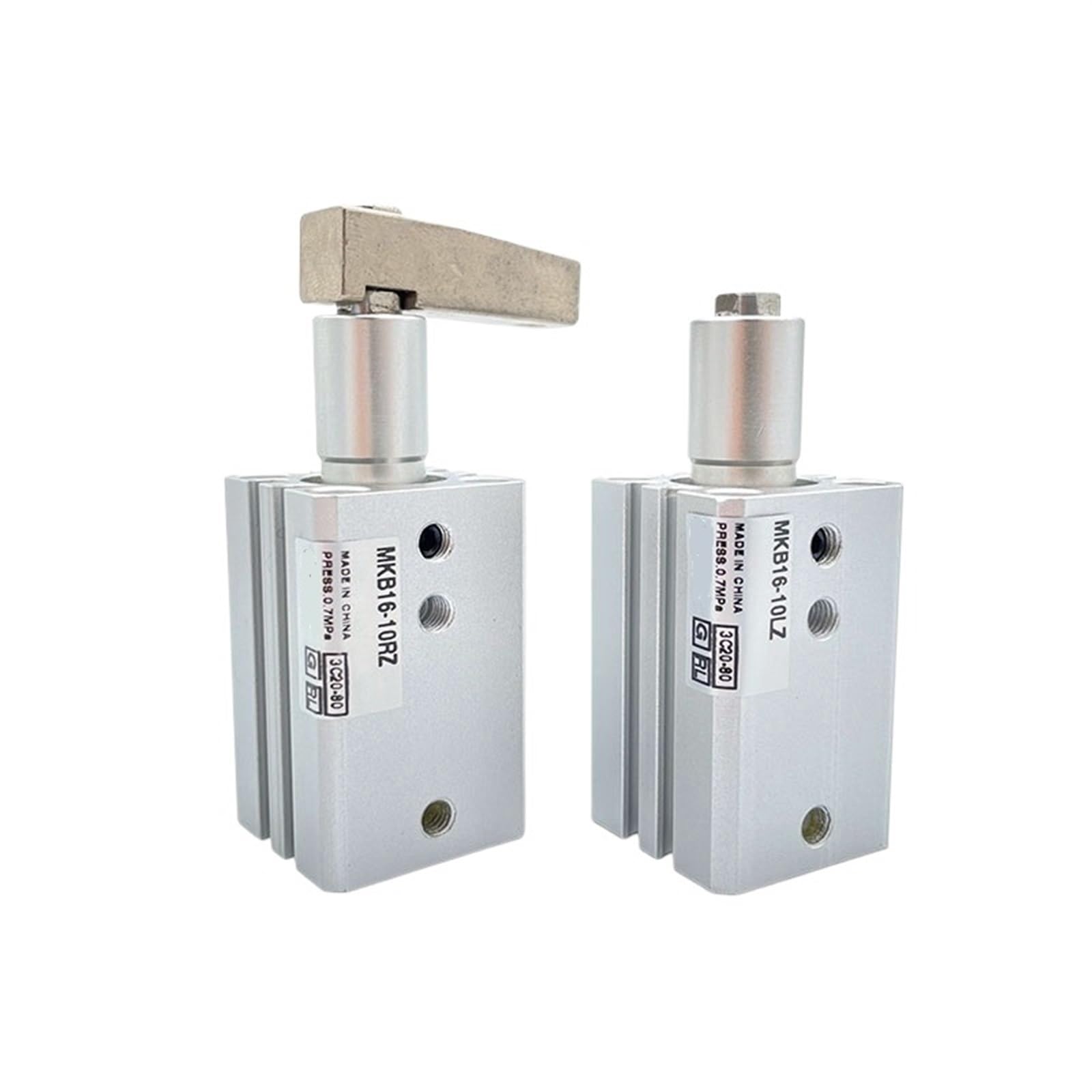 COSZWQDP SMC Type Rotary Clamp Cylinder MKB20-10LZ MKB20-10RZ MKB20-20LZ MKB20-20RZ MKB20-30LZ MKB20-30RZ MKB20-10LNZ MKB20-20LNZ(Mkb20-20rz,With arm)