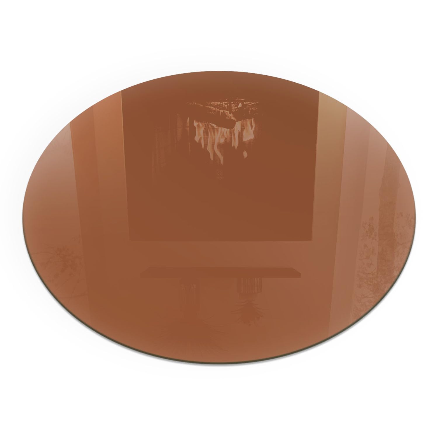 Plaque de sol de cheminée marron haute protection thermique 100cm