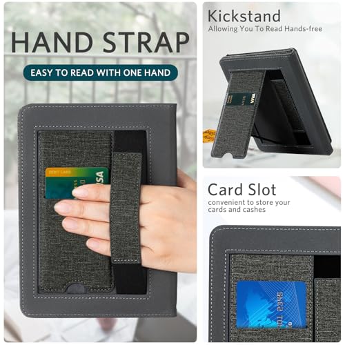 Image of CoBak Case with Stand for 6.8 inch E-Book Reader -Cover with Auto Sleep Wake,Card Slot,Hand Strap Feature - Fits 11th Generation（not Compatible with Meebook /KoBo）