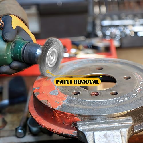 Wire Wheel Cup Brush Drills Set 8 pcs,Steel Wire Brush Wheel Cup Brush Metal Brushes for Drill 1/4 Inch Shank for Cleaning Rust, Flakes and Abrasives Drill Attachment