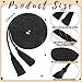 GliCraft 153 Inch Cincture Clergy Rope Monks Religious Rites Celebrating Masses Alba Robes Vestments Ceremonial Decor of Christian Denominations for Priest Deacon Altar Server(Black, Tassel)