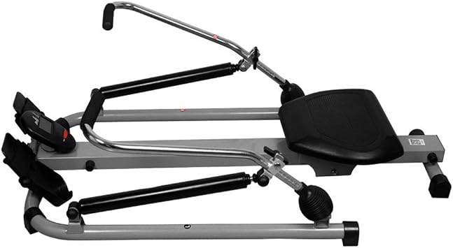 Foldable Rowing Machines Rowing Machine Foldable Mute Hydraulic Rowing Machine for Home Use, Multi-Function Scull Rowing Machine with 12 Levels Adjustable Resistance and LCD Monitor Fitness