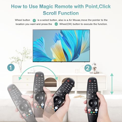 Image of ExploreHome Replacement for LG-Voice-Magic-Remote-Control for LG-Smart-TVs,for LG OLED UHD QNED NanoCell 4K 8K Models,for LG AN-MR20GA AN-MR19BA AKB75855501 Remote with Voice and Pointer Function