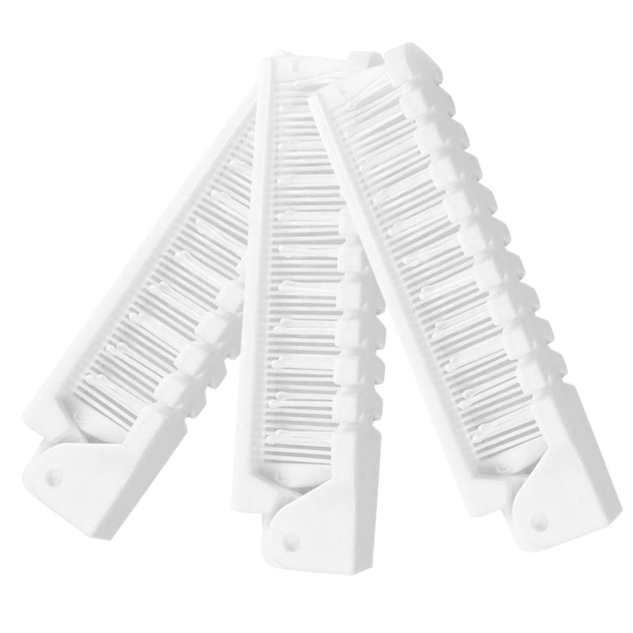 Healeved 12piezas Peines De Viaje Plegables Antiestáticos Para Cabello Peine Portátil Ergonómico Para Adultos Para Extensiones y Pelucas Diseño Resistente y Duradero
