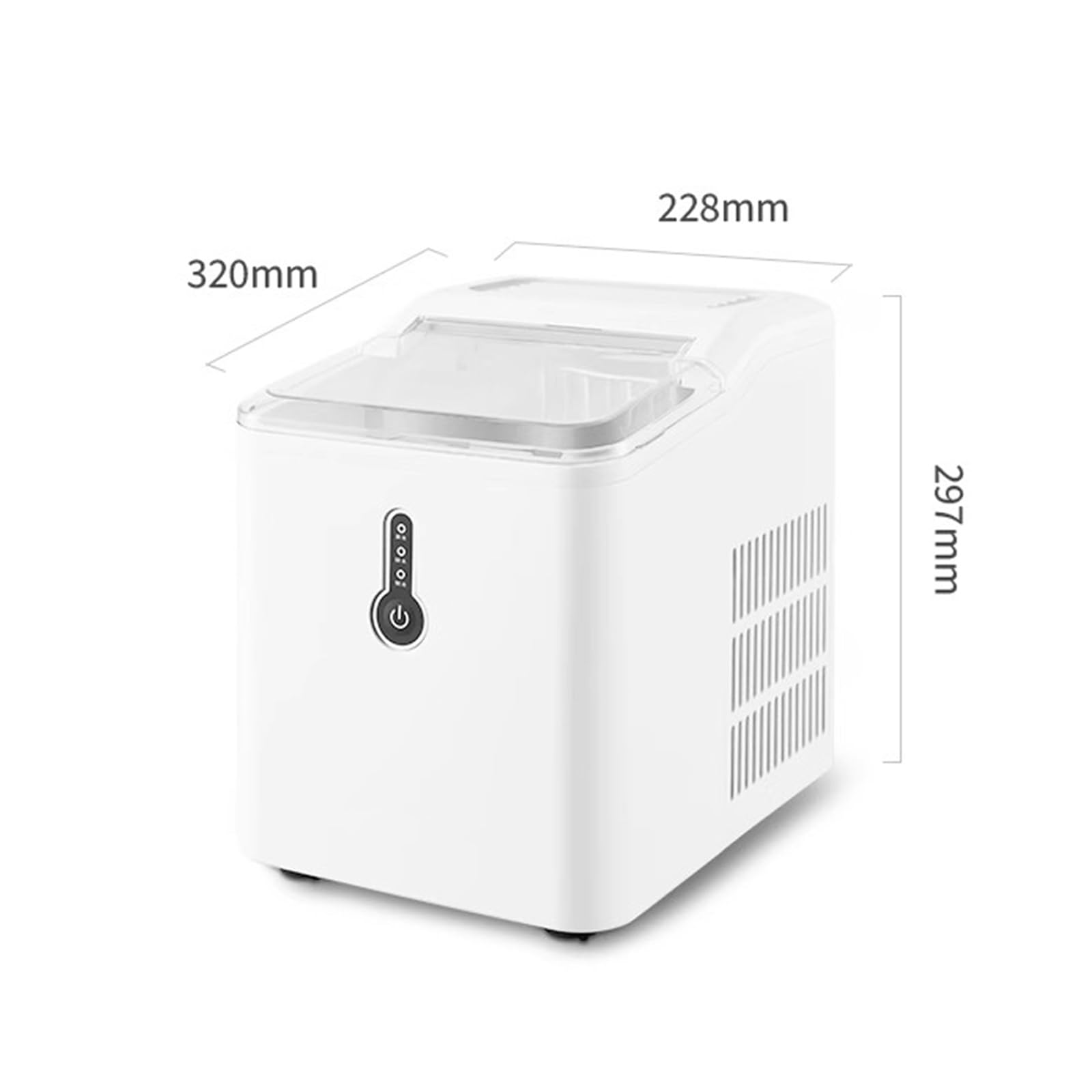 máquina de Hielo Máquina de Hielo portátil Grande for dormitorios domésticos, máquina de fabricación de Hielo Completamente automática, compacta Maquina de Hielo para casa