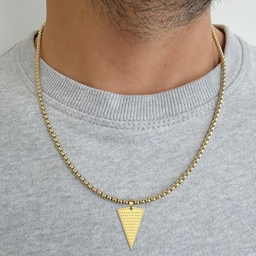 Collier Abraxas pendentif homme solide qui ne noircit pas amulette géométrique - 2
