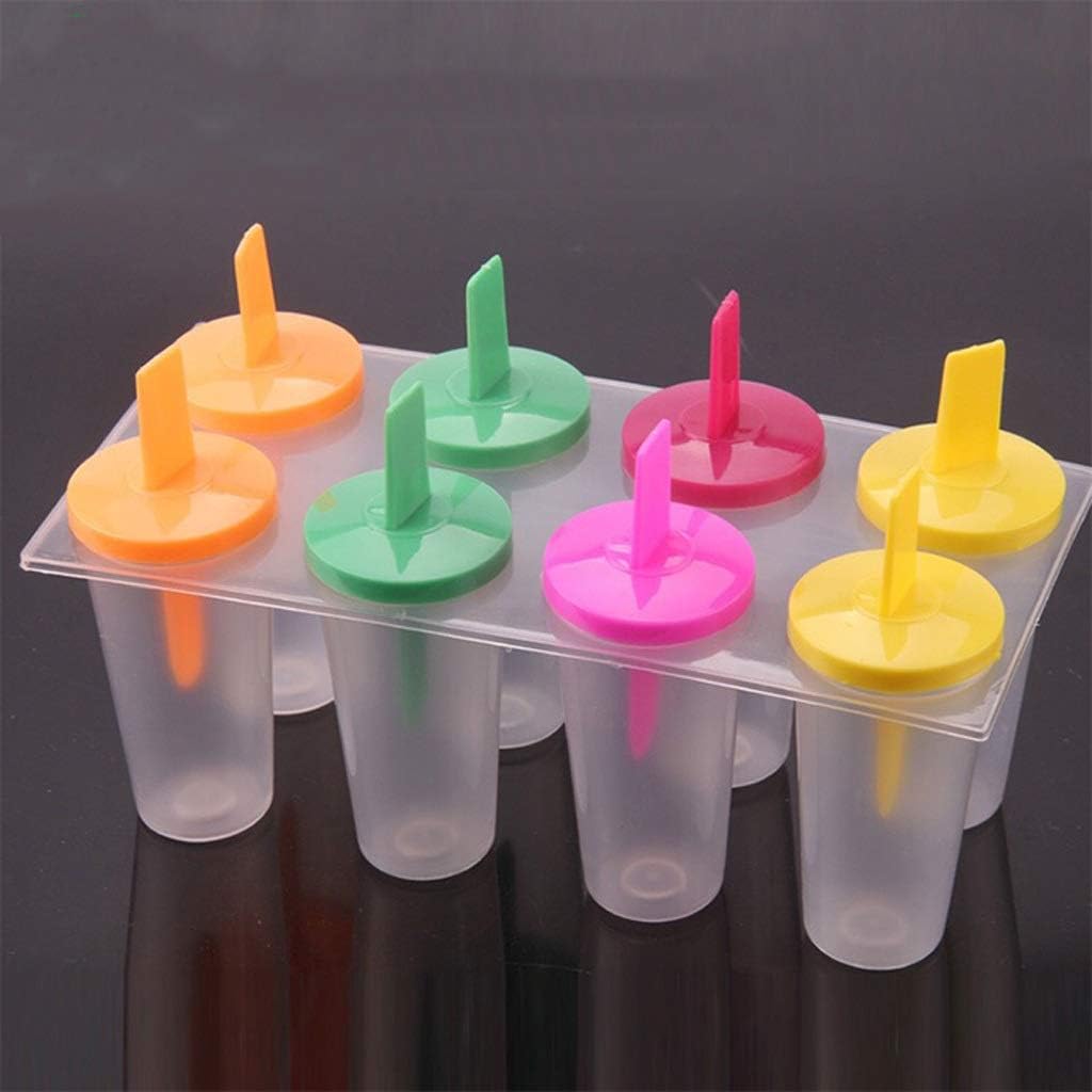 Summer Discount Fashion 8 s Ice Cream Lolly Maker Form DIY Mould Frozen Popsicle Yogurt Molds Tools