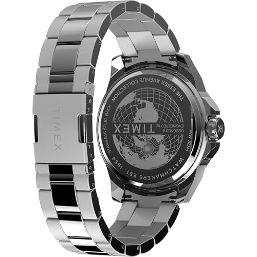 Image of TIMEX Essex Round 46mm Black Dial Analog Men Watch - TW2W79500UJ