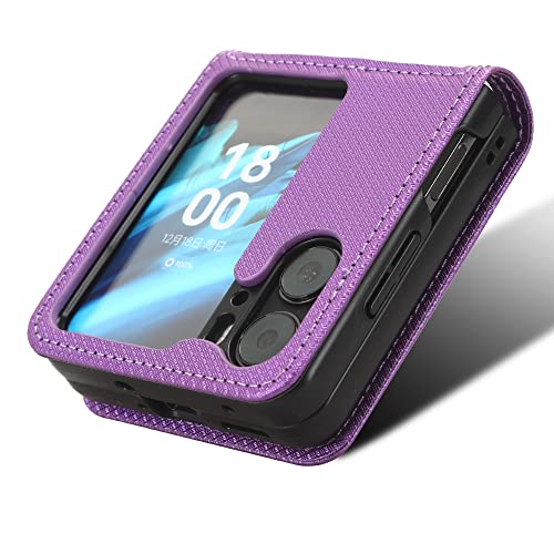 BAILI Wallet Case for OPPO FIND N2 FLIP Case, Diamond Leather Phone Case Compatible with OPPO FIND N2 FLIP - Image 3