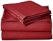 Elegant Comfort 1500 Thread Count Wrinkle Resistant Egyptian Quality Ultra Soft Luxurious 4-Piece Bed Sheet Set, California King, Burgundy
