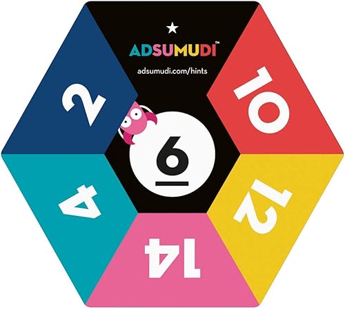 Miniatura 6 de Evermade Adsumudi Juego de matemáticas – El juego increíblemente divertido e inteligente para que los niños practiquen la multiplicación, división,