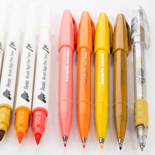 Kit de escritura y diario Pentel Carrie Walker Gratitude 14 piezas miniatura 5