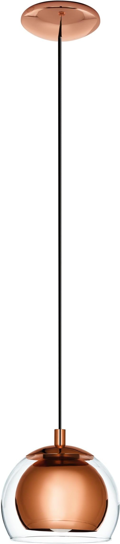 Pendant Light, silver, 40 W, Copper