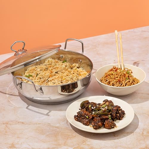 Wok de Acero Inoxidable Vinod con Tapa de Vidrio miniatura 4