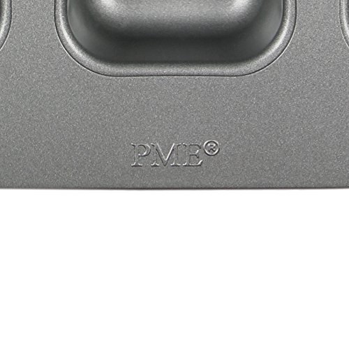 Moule Anti-adhésif En Acier Carbone Pour 12 Mini Pains Carrés - Dimensions 37,3x26,1 Cm - Revêtement Whitford, Garantie 5 Ans