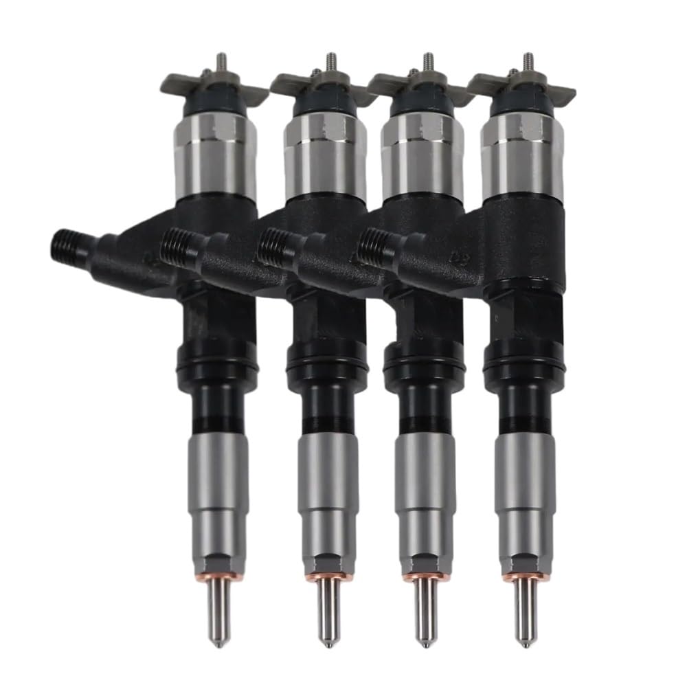 Fqqkma One Color Fuel Injectors 4Pcs Fuel Injector 095000-6321 Dz100211 Se501928 095000-6320 Re546783 Re530361 Re531210 For 120D 130G 210Lj 4045 6068