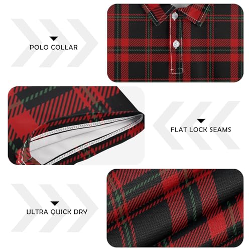 Dinosaur Skeleton Men's Polo Shirts Short Sleeve Quick Dry Athletic Outdoor Sports Golf Shirts S-XXL4