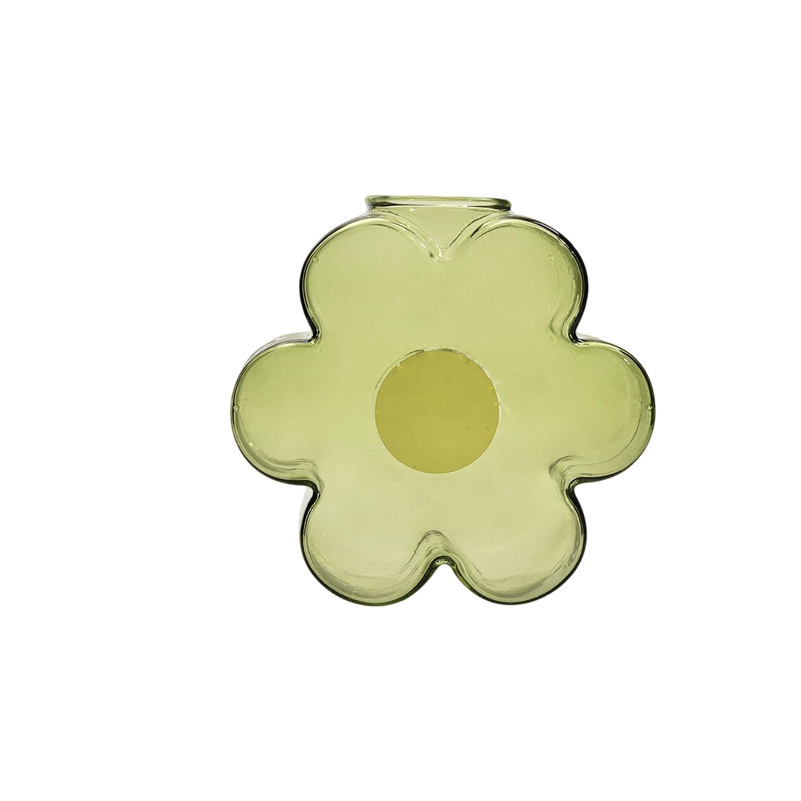 Qusinfc Decorative Vases with Vibranted Floral Shape Borosilicate Glass for Wedding and Party Display Party Vases