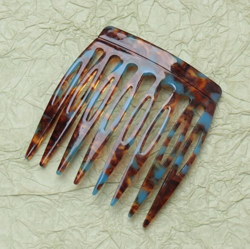 Ruwado 2 peças de pente lateral de cabelo feminino vintage francês 6 x 6 cm para decoração de cabelo