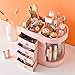 Produktbild UFLIZOGH Kosmetik Organizer Aufbewahrung Make Up Organizer Acryl Schmuck mit 4 schubladen aufbewahrungsbox für Schminktisch Schlafzimmer Badezimmer (Rosa, 30 x 28 x 20 cm)