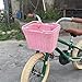 CATHATRR Simple Children Cycle Basket Light Weight Front Handlebars Storage Basket for Boy Girl Bicycles Detachable Bike