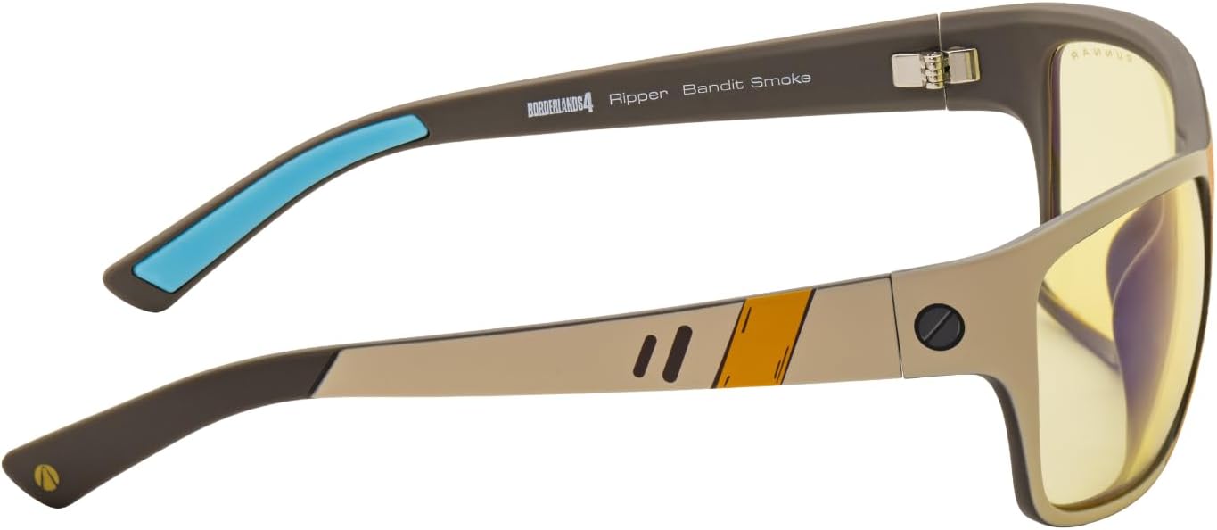 GUNNAR Gaming Glasses - Borderlands 4Ripper Bandit Smoke Amber Lens - Blue Light Blocking Relieve Dry Eye - Image 5