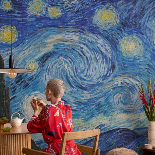 Impression de haute qualité pour décor mural intissé ciel nocturne lavable - 4