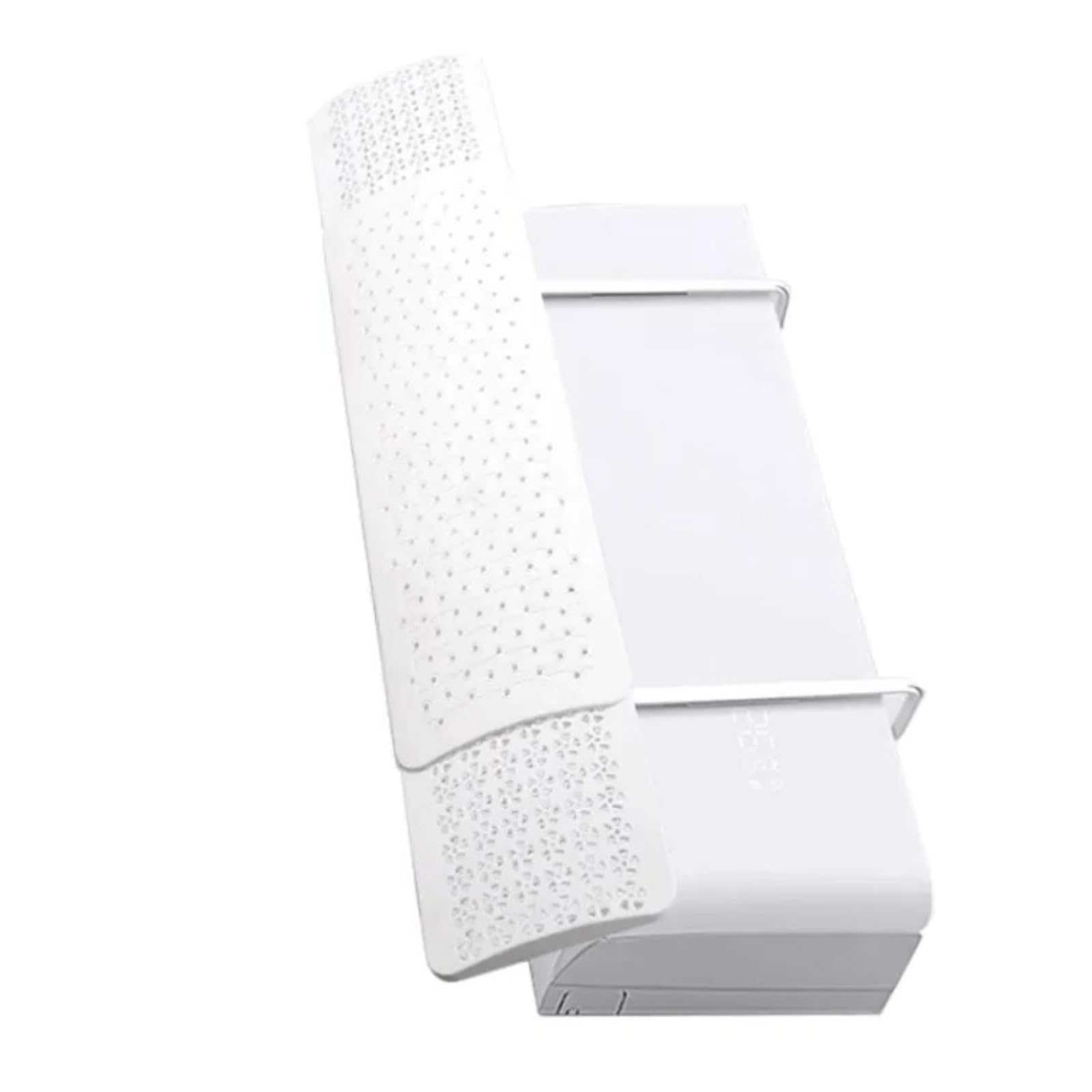 Whegavgko White Adjustable Ac Wind Shield Prevent Direct Blowing, Retractable Air Conditioner Deflector, Universal Air Guide Cover Baffle