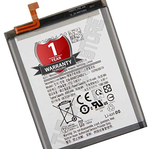 Image of THE BATTERY STOREOriginal EB-BN972ABU Battery for Samsung Galaxy Note 10+ / Note 10 Plus /SM-N975F / SM-N975DS Battery with 1 year warranty and high capacity battery backup. Carefully check your phone model and purchase. (FOR SAMSUNG NOTE-10+)