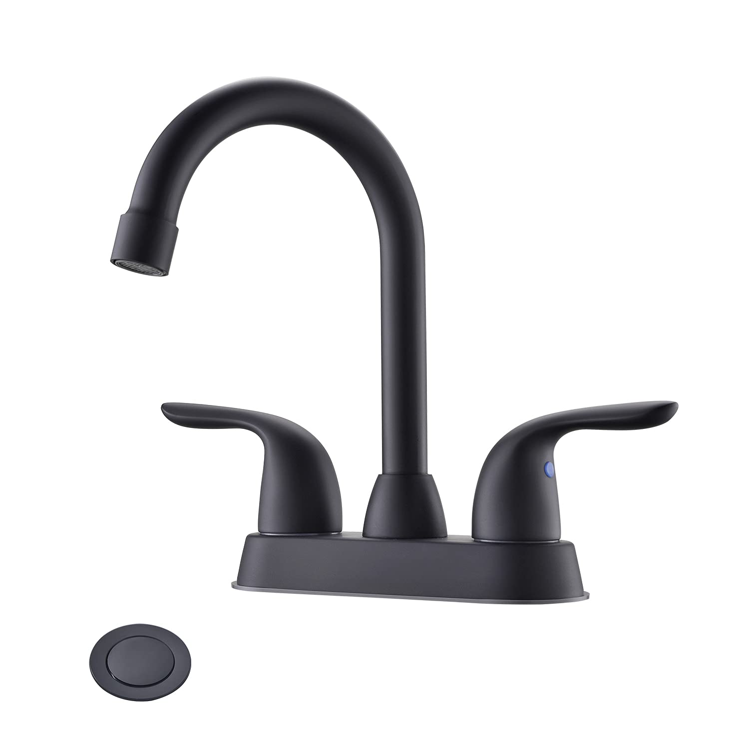 Buy Matte Black Bathroom Faucets, Black Bathroom Sink Faucets 2 Handle Bathroom Sink