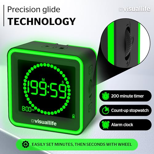 Visual Timer for Kids, Adults, ADHD, Autism & Dyslexia - New Timed Color Cues Anchor Focus, Track Progress & Guide Transitions - For Home, Teacher Classrooms, Homeschool, Business & Groups - Image 4