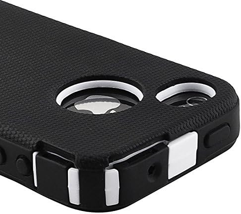 Insten Hybrid Case for Apple iPhone 4/ 4S - Retail Packaging - Black