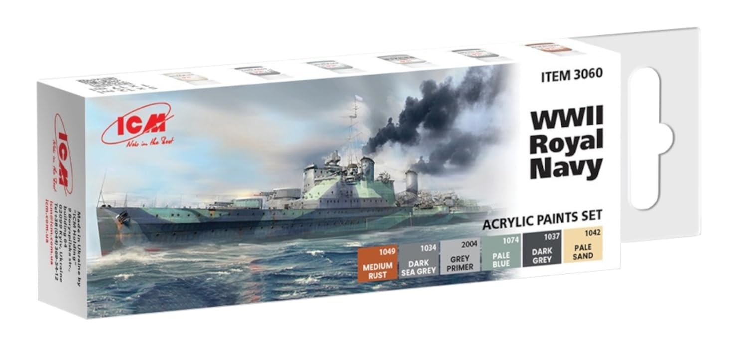 ICM Paint Set - WWII Royal Navy
