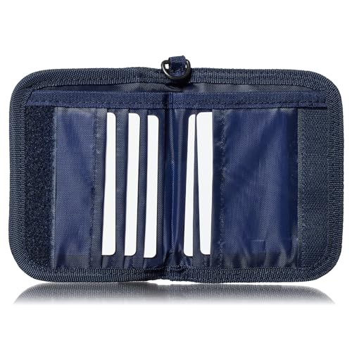 Umbro for Men, Kids Zippered Bi-Fold Minimalist Slim Nylon Wallet (Navy)3