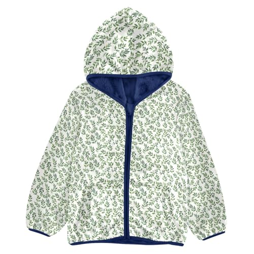 Leaf Boys Fleece Coat,Children's Zip-Up Hoodie Jacket,Baby Warm Fashion Outerwear 3-10T,A113386