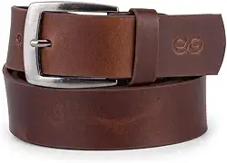 Cinto Casual Masculino Fivela Metal Maciço Couro Legítimo