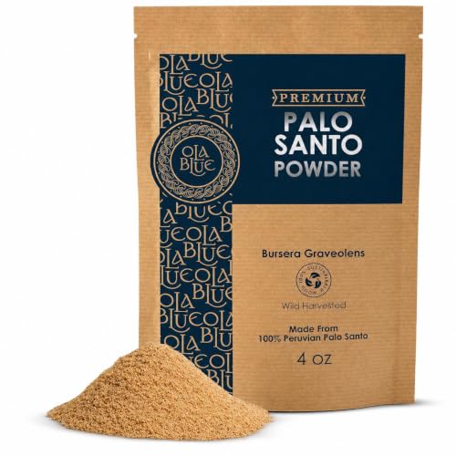 Palo Santo Powder 4oz Natural and Sustainable from Peru Incense Powder for Smudging Energy Cleansing Meditation - sustainably Harvested Aromatic Resin Organic Incense