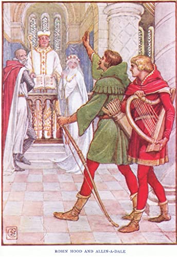 Impression d'art Robin Hood Walter Crane Tableau Toile Haute Définition 60x90