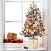 3 Ft Pre-Lit Christmas Tree, Artificial Christmas Trees with Lighting, Xmas Trees with 78 Led Lights, Christmas Decoration for Home, Office, Easy Assembly