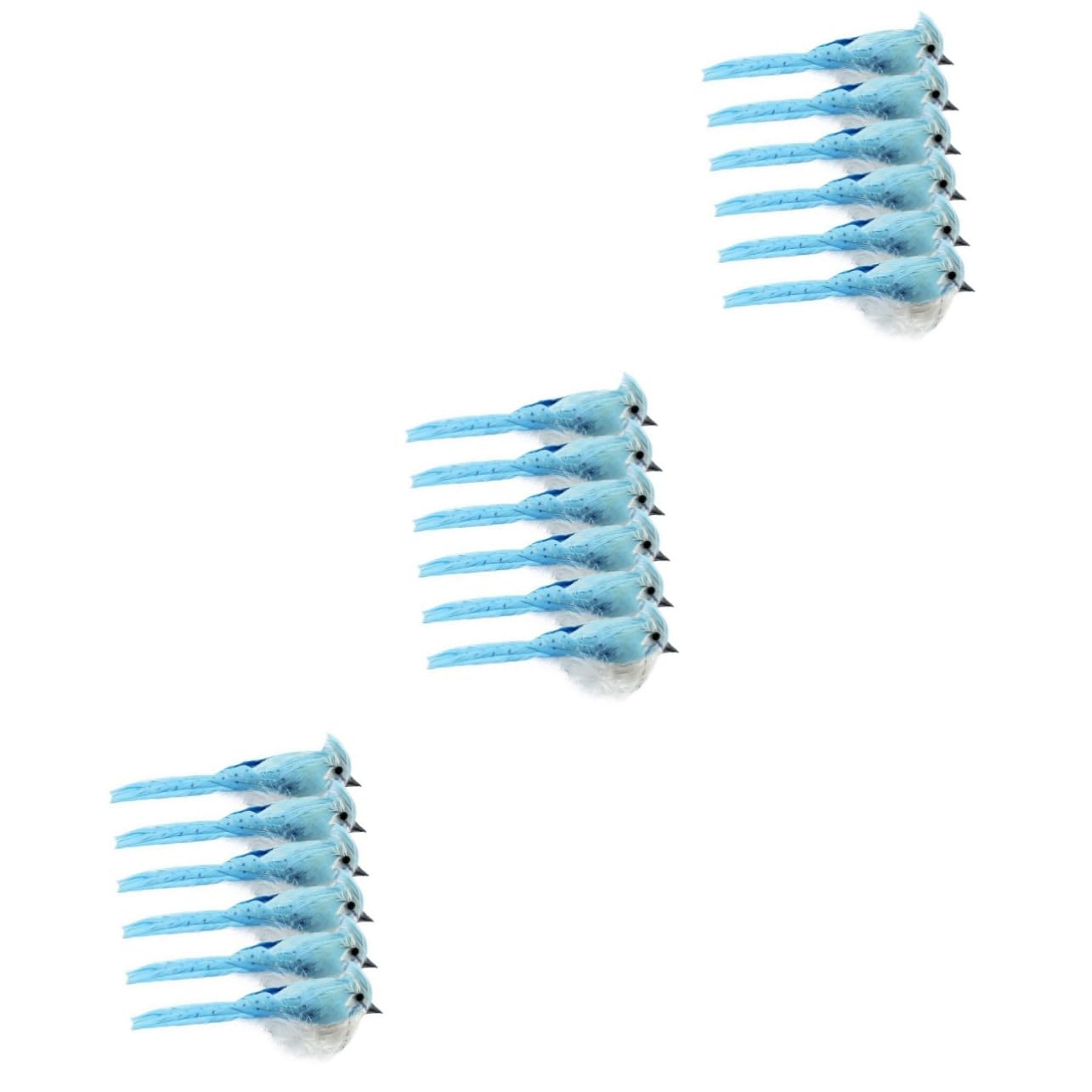 Ciieeo 3 Set Di Uccelli Artificiali Statue Creative Decorazioni Da Tavolo Per La Decorazione Della Casa 6 Pezzi * 3