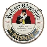 zapfhahnschilder-sammler 10 x 9 cm Berliner Bürgerbräu - Pilsner - Zapfhahnschild - 10 x 9 cm