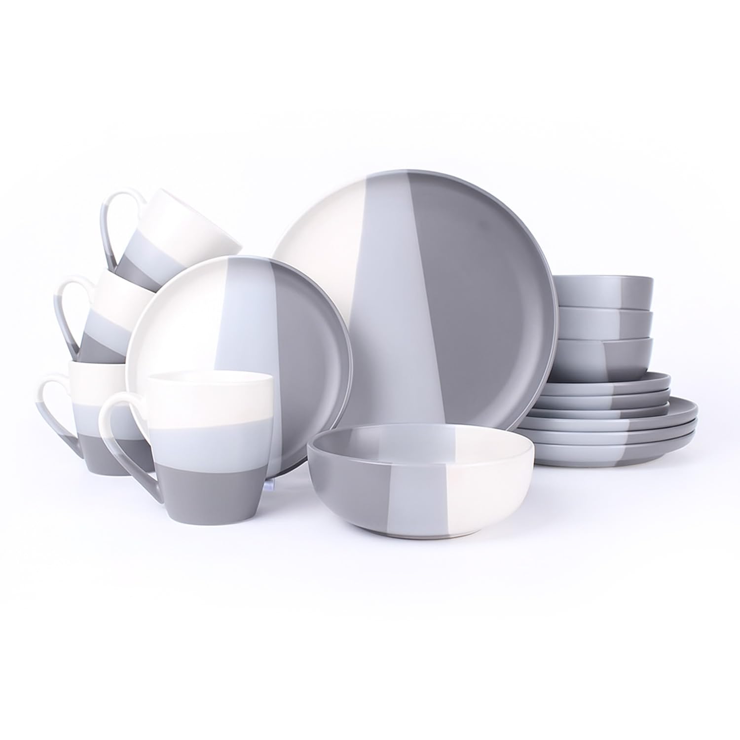 Royalford 16 Piece Stoneware Dinnerware Set MicrowaveDishwasher & Freezer Safe from B&Q
