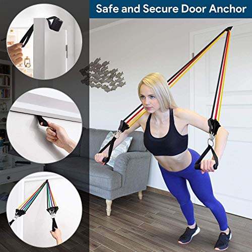 2Pcs Gym Fitness Resistance Bands Door Anchor, Foam Door Anchor For Yoga Pilates Fitness Bands #TOP1