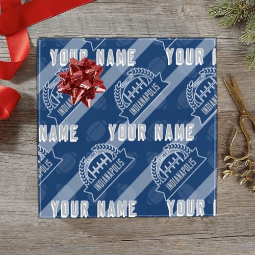 indianapolis custom personalized gift wrapping paperindianapolis packaging paperindianapolis sports decorationwrap gift to make the gift look more beautifulclassic gifts of sports fans
